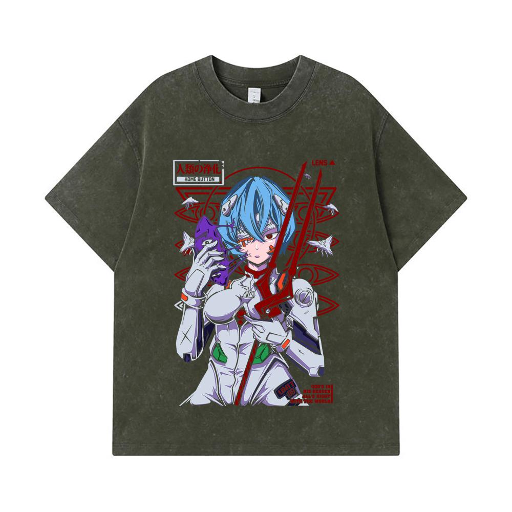 275 GSM Washed T-shirts 100% Cotton Evangelion V7 Rei Print Unisex Heavy Cotton T Shirt S
275 GSM Washed T-shirts 100% Cotton Evangelion V7 Rei Print Unisex Heavy Cotton T Shirt S