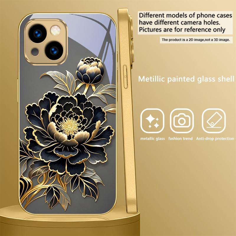 Черно-золотой цветок пиона для iPhone 17 Pro Max 16 17 Pro 15 Pro 14 13 Plus 12 Mini 11 Pro Max XR 16E 17 Air Золотой стеклянный чехол для телефона iPhone Air
Черно-золотой цветок пиона для iPhone 17 Pro Max 16 17 Pro 15 Pro 14 13 Plus 12 Mini 11 Pro Max XR 16E 17 Air Золотой стеклянный чехол для телефона iPhone Air