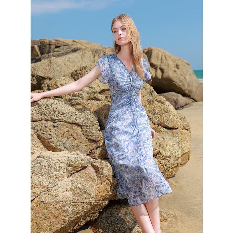 Sancai 2025 Summer Romantic Floral V-Neck A-Line Long Dress S 155/80A
Sancai 2025 Summer Romantic Floral V-Neck A-Line Long Dress S 155/80A