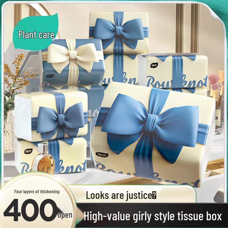 Zhihu Care Tissue Bowknot Pop-Up Большая упаковка - Бытовая туалетная бумага салфетки
Zhihu Care Tissue Bowknot Pop-Up Большая упаковка - Бытовая туалетная бумага салфетки