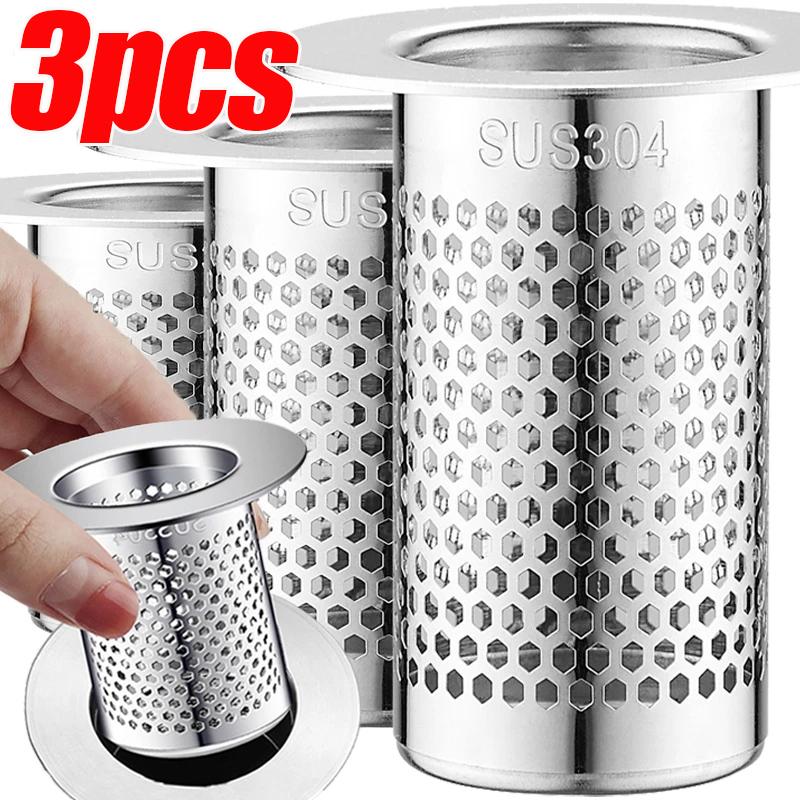 3/1PCS Stainless Steel Floor Drain Filter Bathroom Washbasin Kitchen Sink Anti-clog Filter Hair Catcher Enduring Shower Leak Net 1PC
3/1PCS Stainless Steel Floor Drain Filter Bathroom Washbasin Kitchen Sink Anti-clog Filter Hair Catcher Enduring Shower Leak Net 1PC