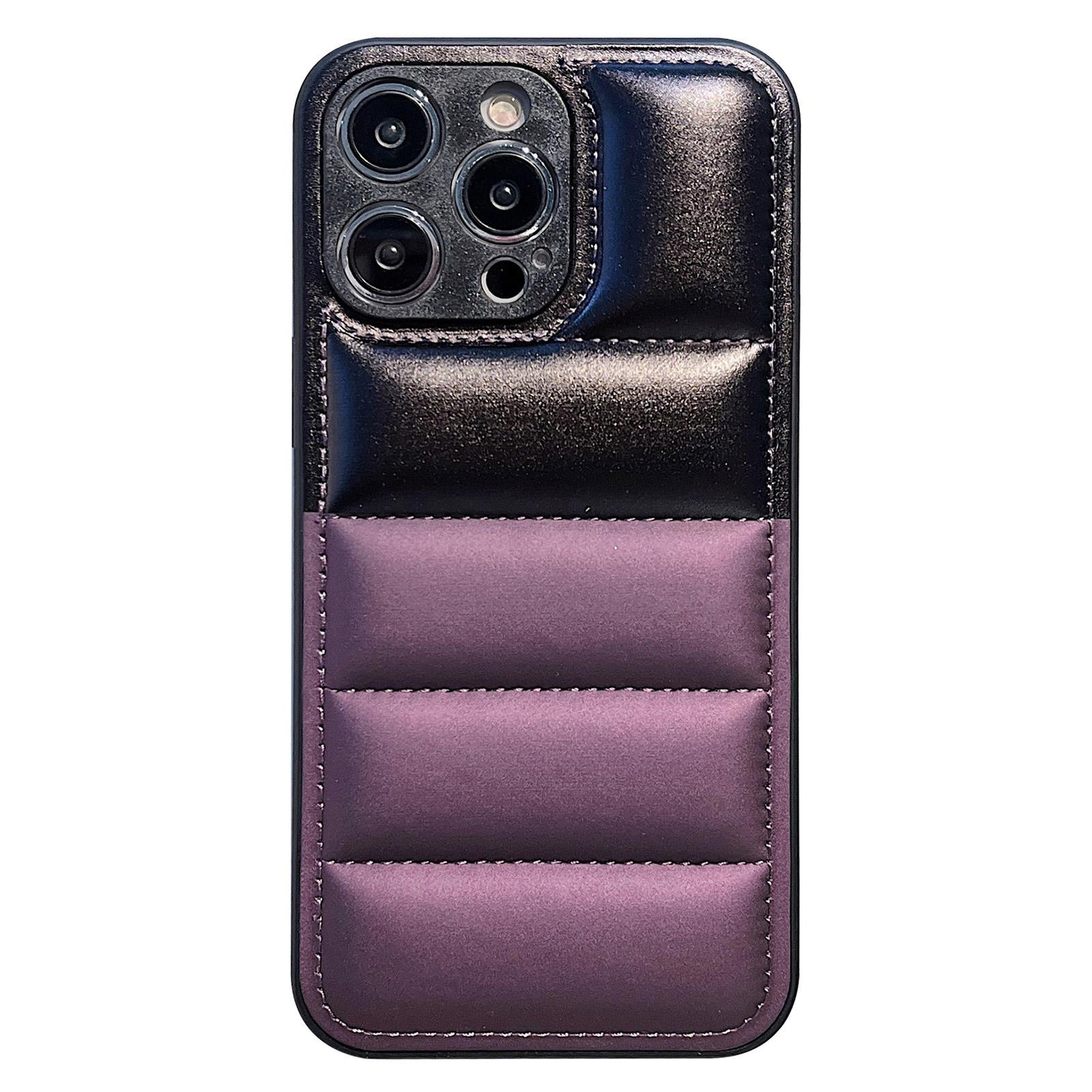 For iPhone 16 Pro Max Case Anti-Scratch Down Jacket PU Leather+TPU Phone Cover Purple
For iPhone 16 Pro Max Case Anti-Scratch Down Jacket PU Leather+TPU Phone Cover Purple