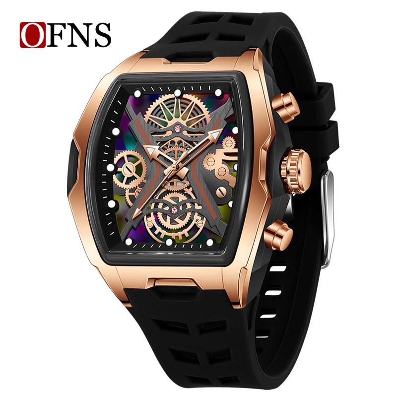 European Sports-Style Men s Quartz Watch, Hollow Barrel Design, Curved Mirror, Multi-Night Luminous, Waterproof and Casual.
European Sports-Style Men s Quartz Watch, Hollow Barrel Design, Curved Mirror, Multi-Night Luminous, Waterproof and Casual.