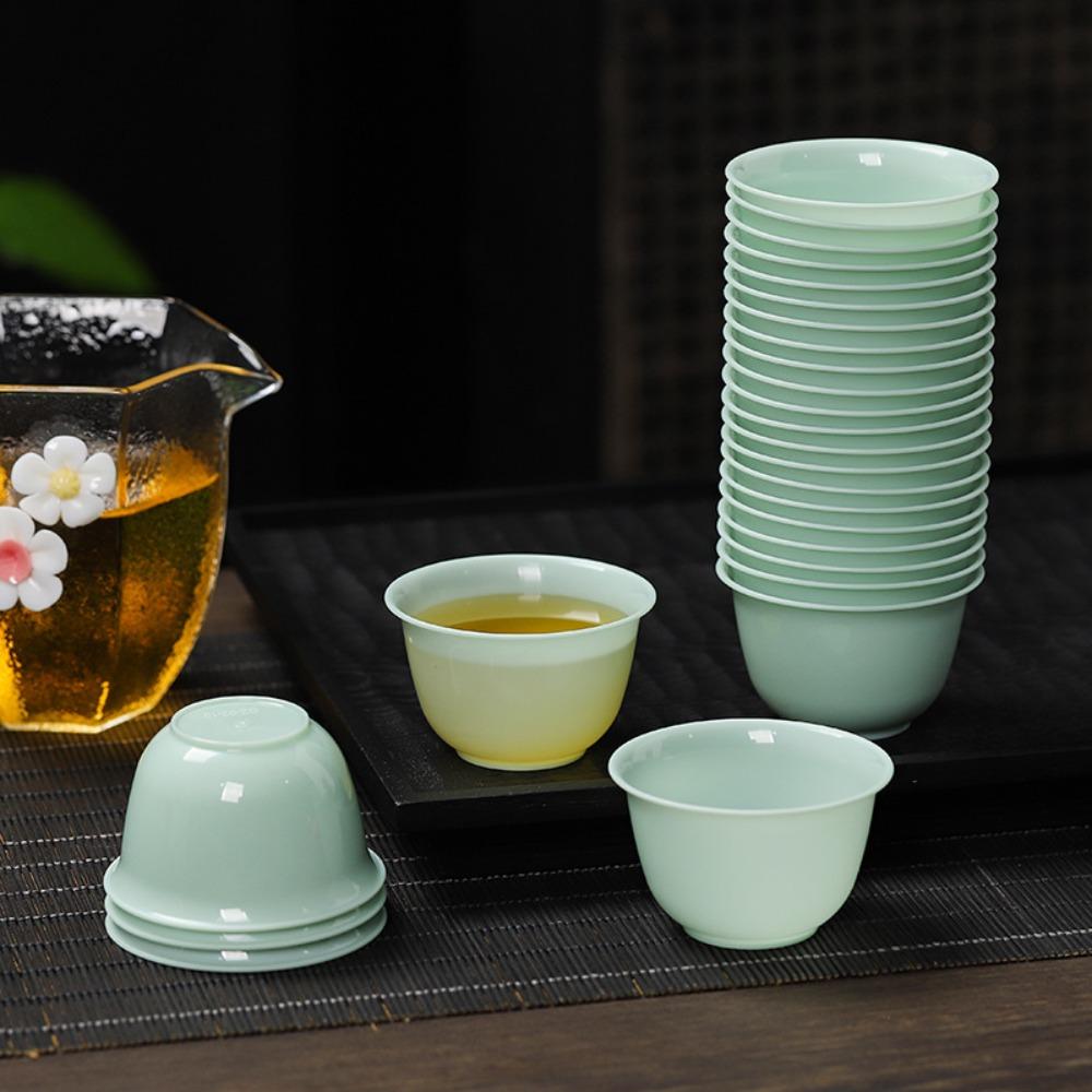 50Pcs Heat-resistant Green Kung Fu Tea Cup Simulated Master Cup Office Drink Cup Commercial зелений
50Pcs Heat-resistant Green Kung Fu Tea Cup Simulated Master Cup Office Drink Cup Commercial зелений