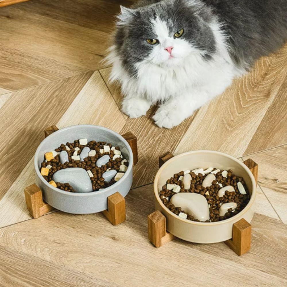 Cat Paw Pet Ceramic Bowl Anti Rollover Pet Water Bowl Cat Slow Food Bowl For Dogs and Cats Style B-Brown
Cat Paw Pet Ceramic Bowl Anti Rollover Pet Water Bowl Cat Slow Food Bowl For Dogs and Cats Style B-Brown