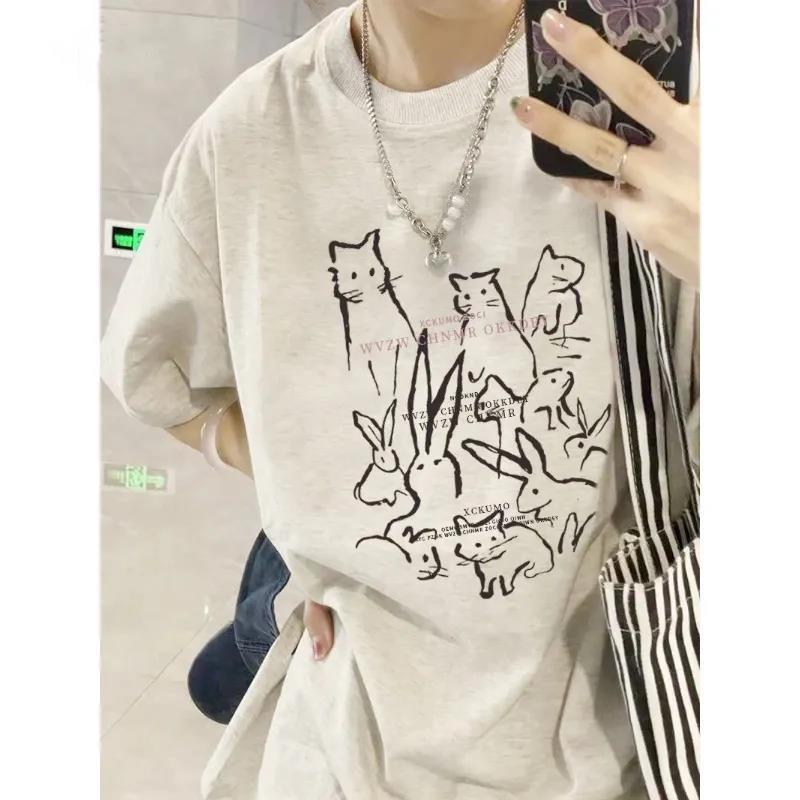 Women s Summer Oversized 100% Cotton American Style T-Shirt with Straight Shoulders and Short Sleeves S (up to 45 kg)
Women s Summer Oversized 100% Cotton American Style T-Shirt with Straight Shoulders and Short Sleeves S (up to 45 kg)