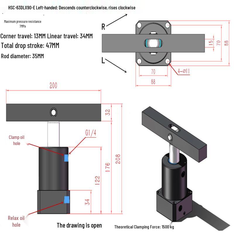 Hydraulic Rotary Clamp Cylinder
Hydraulic Rotary Clamp Cylinder