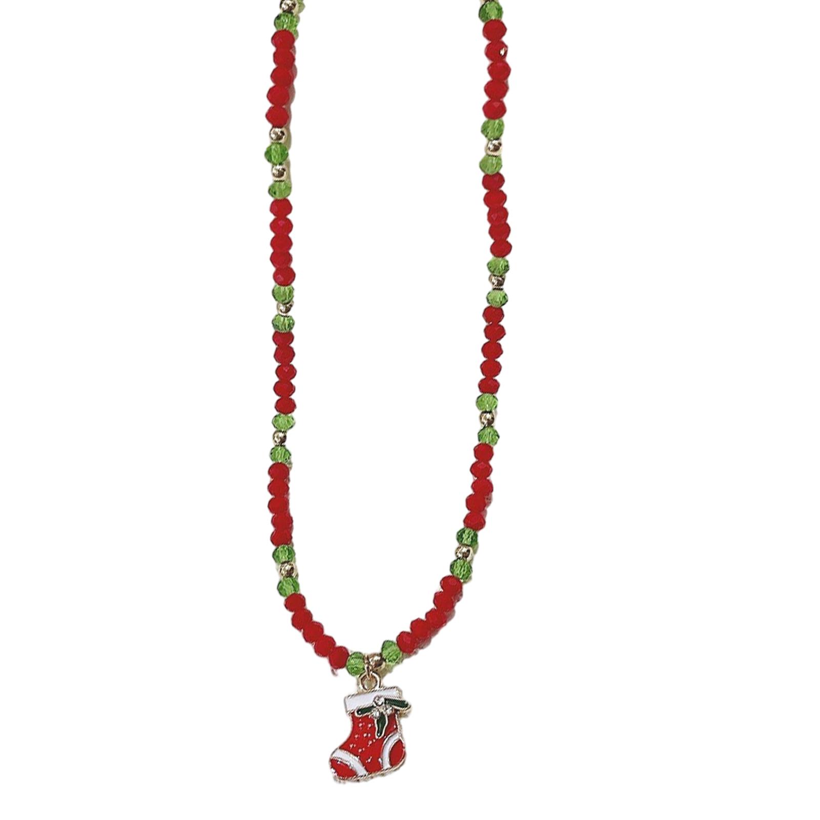 Cartoon Christmas Pendant Necklace Fashion Choker Neck Chain Elegant Clavicle Chain Holiday Beaded Necklace Y2K Jewelry
Cartoon Christmas Pendant Necklace Fashion Choker Neck Chain Elegant Clavicle Chain Holiday Beaded Necklace Y2K Jewelry