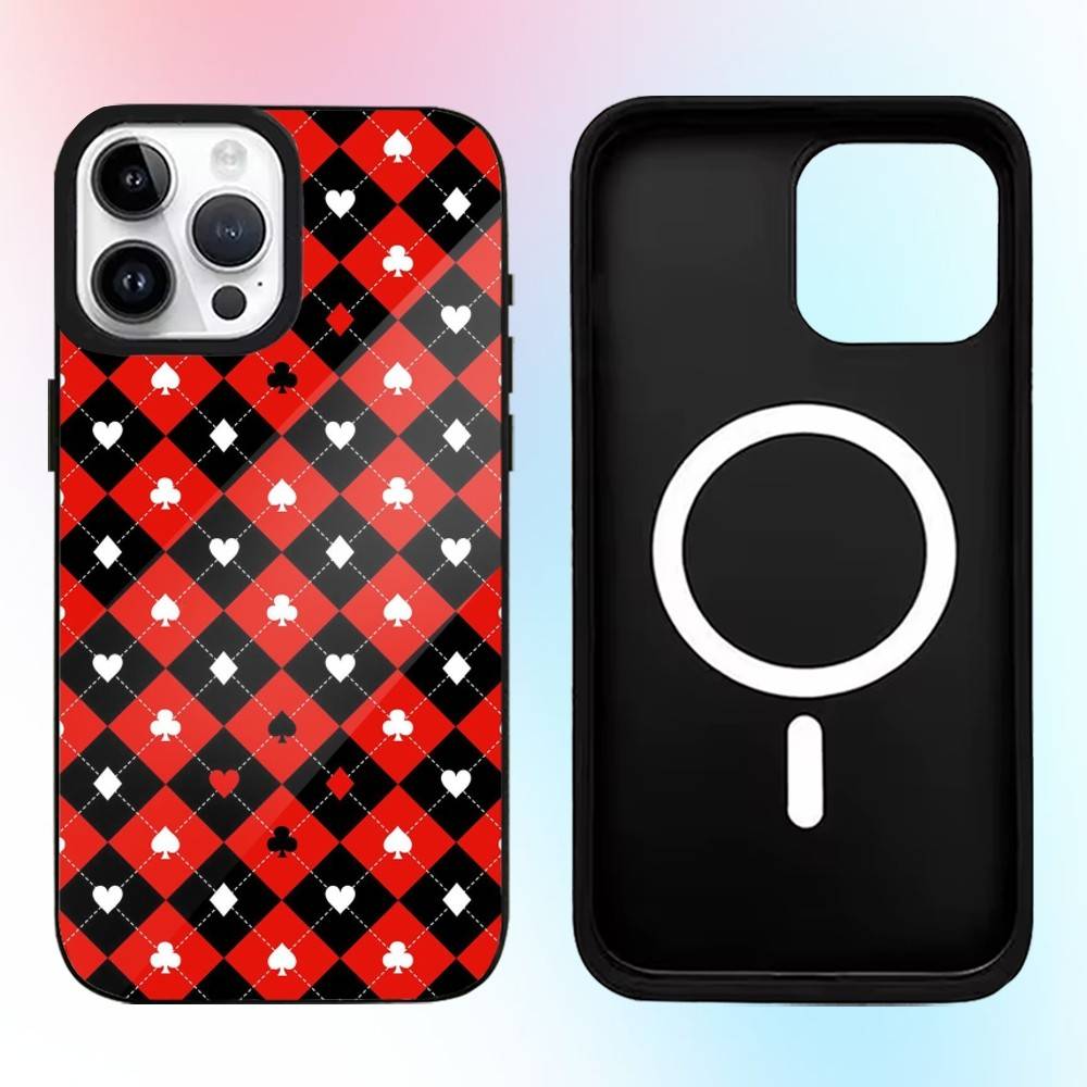 Poker Card Pattern Phone Case For iPhone17,16,15,14,13,12,11 Plus,Pro Max Magnetic Magsafe Wireless Charging iPhone17Promax
Poker Card Pattern Phone Case For iPhone17,16,15,14,13,12,11 Plus,Pro Max Magnetic Magsafe Wireless Charging iPhone17Promax