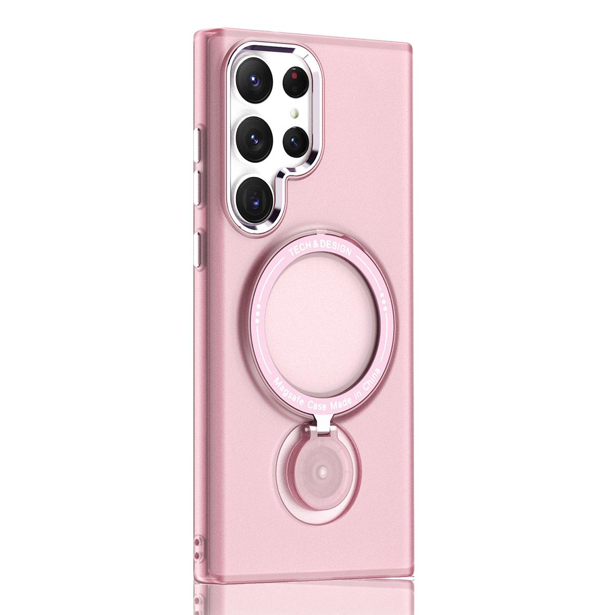 For Samsung Galaxy S24 Ultra Magnetic Case Kickstand TPU+PC Phone Back Cover Pink
For Samsung Galaxy S24 Ultra Magnetic Case Kickstand TPU+PC Phone Back Cover Pink