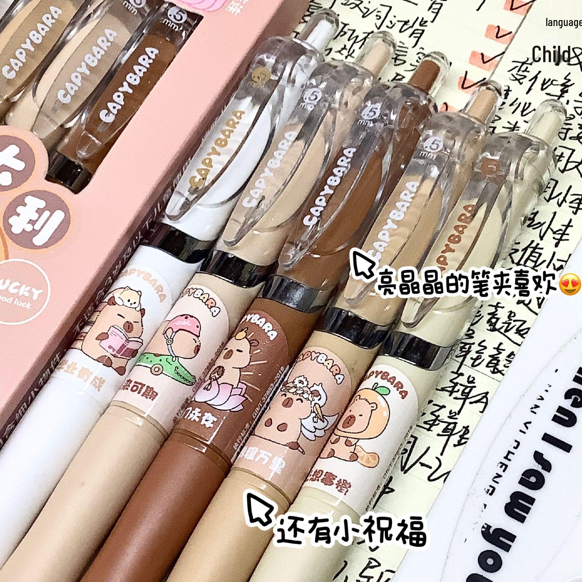 Capybara Panda Series K35 Black Quick-Drying Smooth Writing Student Pen ST Nib Black
Capybara Panda Series K35 Black Quick-Drying Smooth Writing Student Pen ST Nib Black