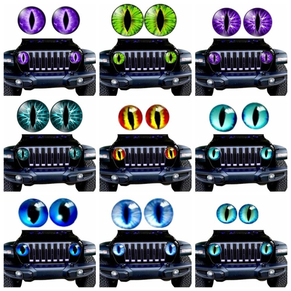 Round Beast Eyes Headlight Decals 3D Car Window Bumper Decoration Jeeps Headlights Stickers Truck Style 11
Round Beast Eyes Headlight Decals 3D Car Window Bumper Decoration Jeeps Headlights Stickers Truck Style 11