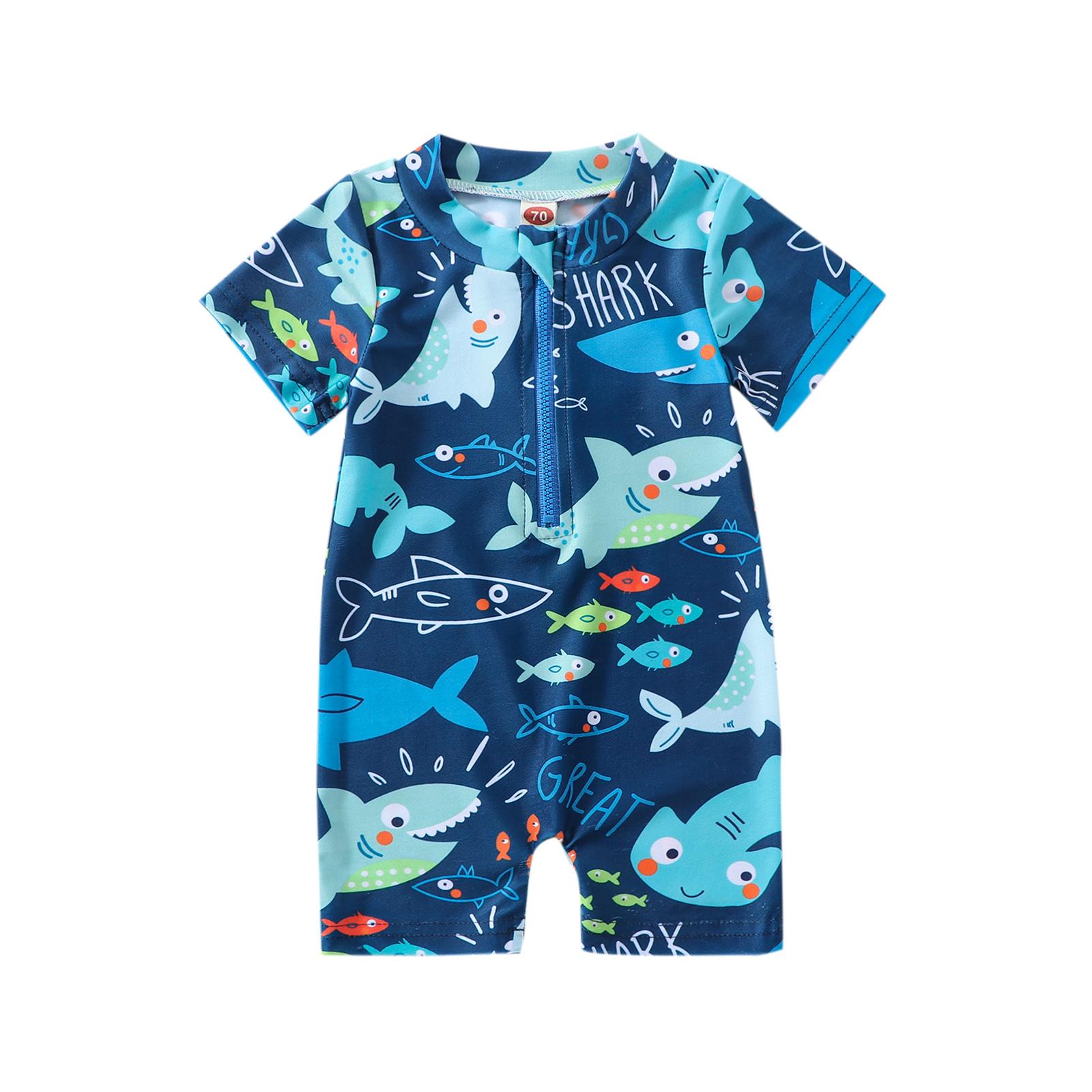 Kids Boys Summer Swimsuit Casual Shark Printed Short Sleeve Zipper Jumpsuit Swimwear Beachwear 6-12 Months синій
Kids Boys Summer Swimsuit Casual Shark Printed Short Sleeve Zipper Jumpsuit Swimwear Beachwear 6-12 Months синій