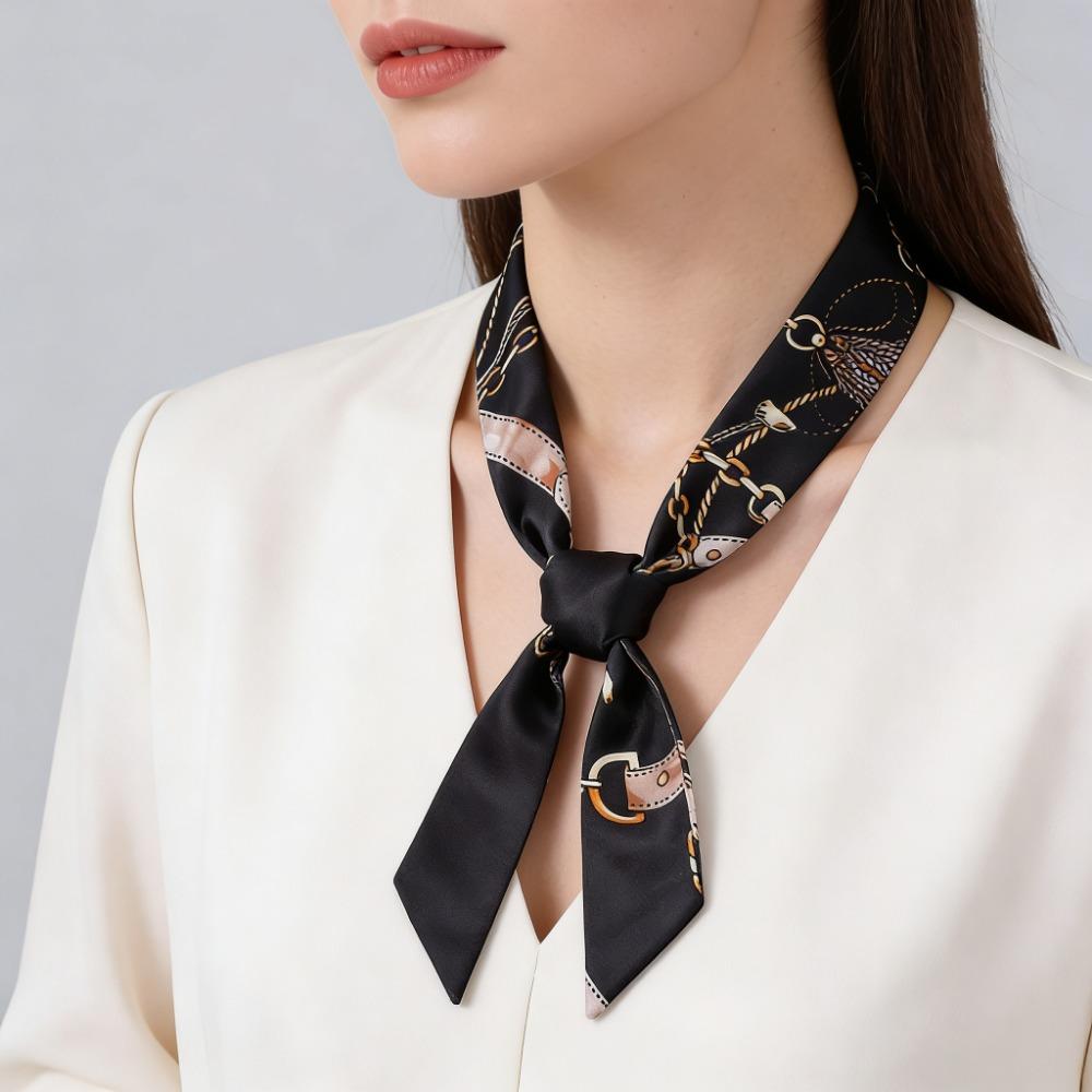 Fashion Headband Silk Scarf Women, Luxury Skinny Bag Scarf Neckerchief
Fashion Headband Silk Scarf Women, Luxury Skinny Bag Scarf Neckerchief