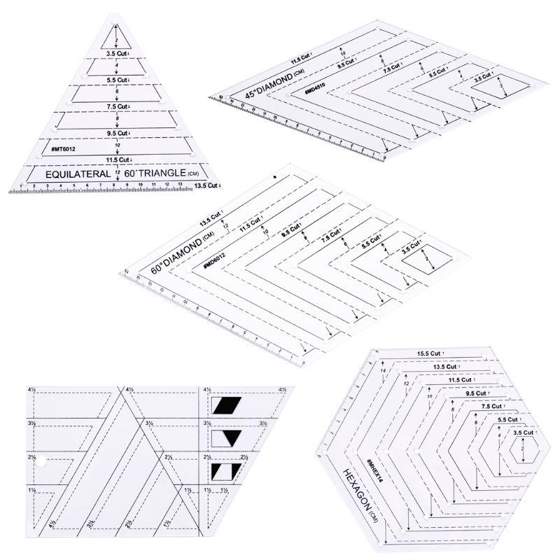 5pcs/set Квилтинг Швейные патчворк Испутовые ремесла Шкала Правитель Треугольник DIY ручной Портной Главная инструменты
5pcs/set Квилтинг Швейные патчворк Испутовые ремесла Шкала Правитель Треугольник DIY ручной Портной Главная инструменты