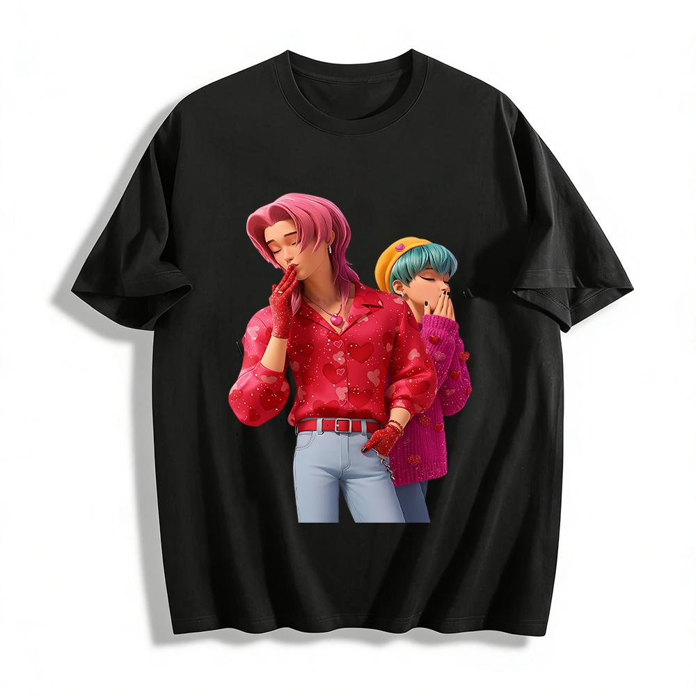 Valentine s Day Heart Print Tops for Couples Trendy Stylish Tees Perfect for Date Night Casual Outings Pure cotton T-shirt XXS
Valentine s Day Heart Print Tops for Couples Trendy Stylish Tees Perfect for Date Night Casual Outings Pure cotton T-shirt XXS
