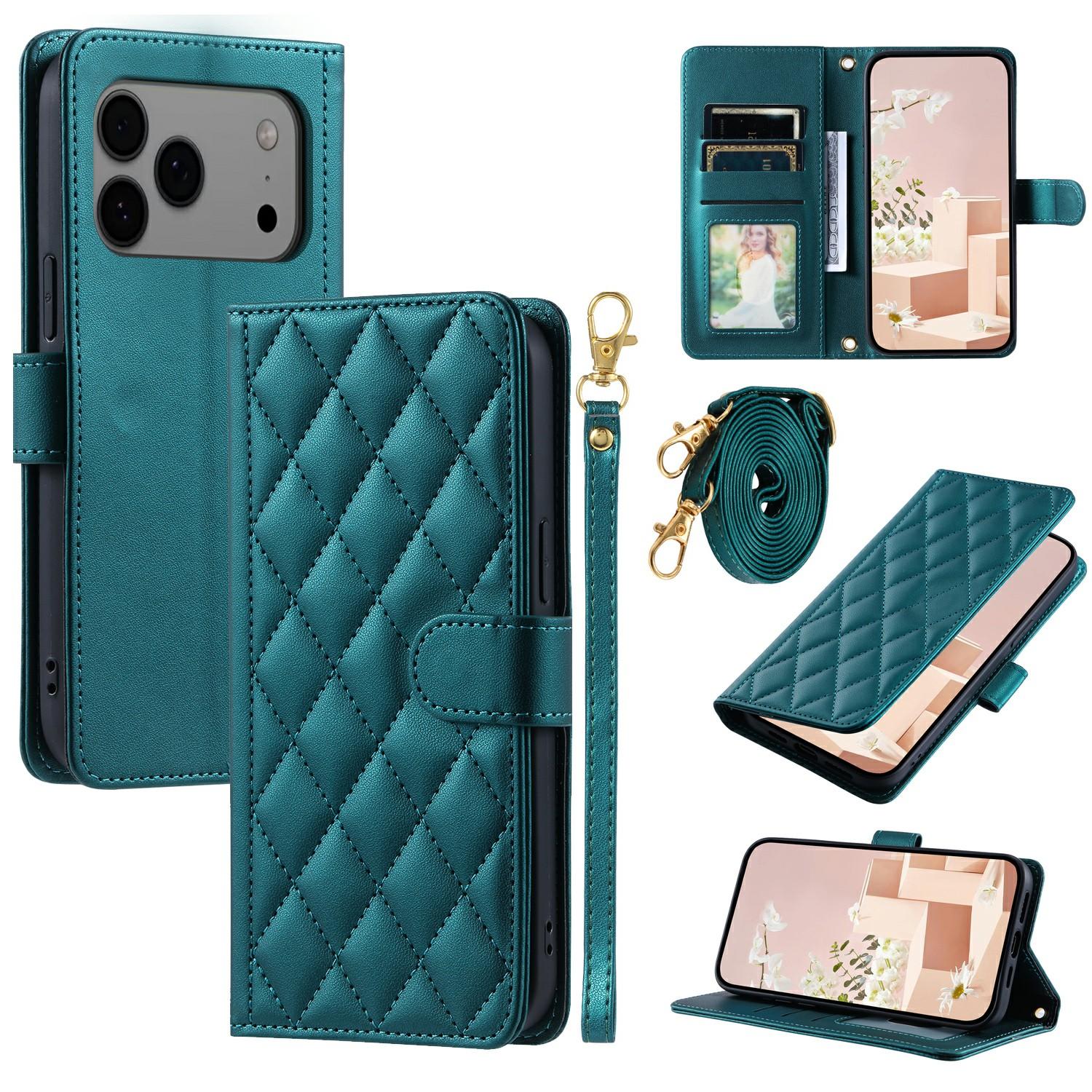 For iPhone 17 Pro Case Wallet Rhombus Grid PU Leather Phone Cover with Shoulder Strap/Wrist Strap C
For iPhone 17 Pro Case Wallet Rhombus Grid PU Leather Phone Cover with Shoulder Strap/Wrist Strap C