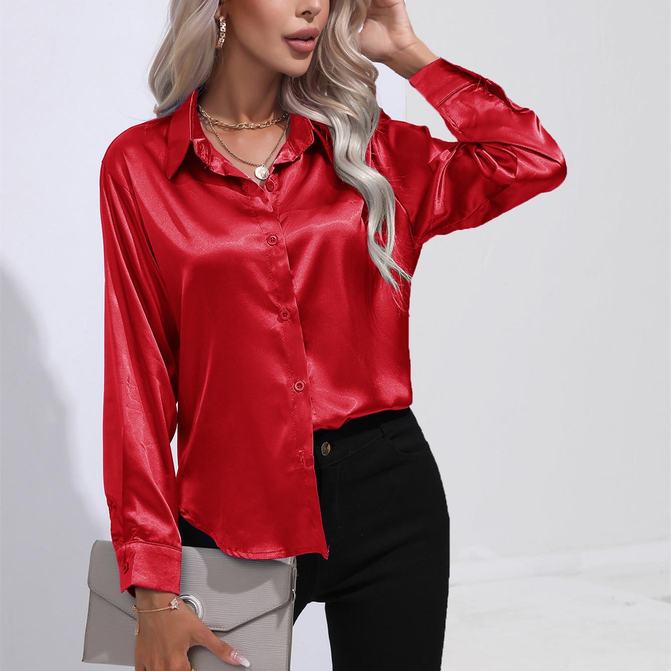 GMXIA Женские модные повседневные однотонные блузки и рубашки-поло с длинным рукавом с принтом XL
GMXIA Женские модные повседневные однотонные блузки и рубашки-поло с длинным рукавом с принтом XL