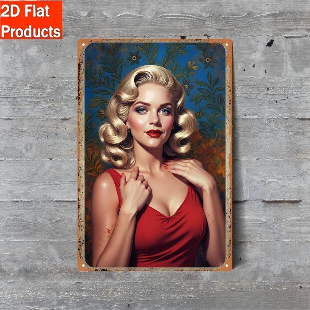 Retro Pinup Girl Tin Sign Vintage Poster Wall Decor
Retro Pinup Girl Tin Sign Vintage Poster Wall Decor