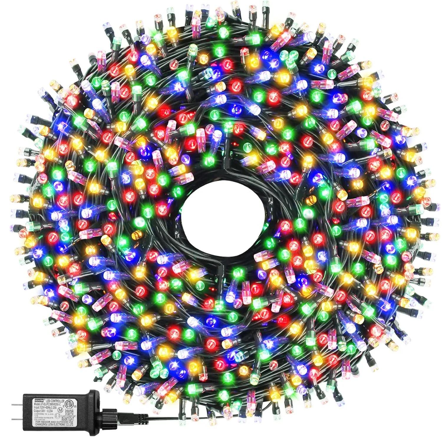 200 LEDs 82ft Multicolor Christmas Tree Lights, LED Christmas Light String, 8 Fairy Light Modes with Memory Timer Function US Plug
200 LEDs 82ft Multicolor Christmas Tree Lights, LED Christmas Light String, 8 Fairy Light Modes with Memory Timer Function US Plug