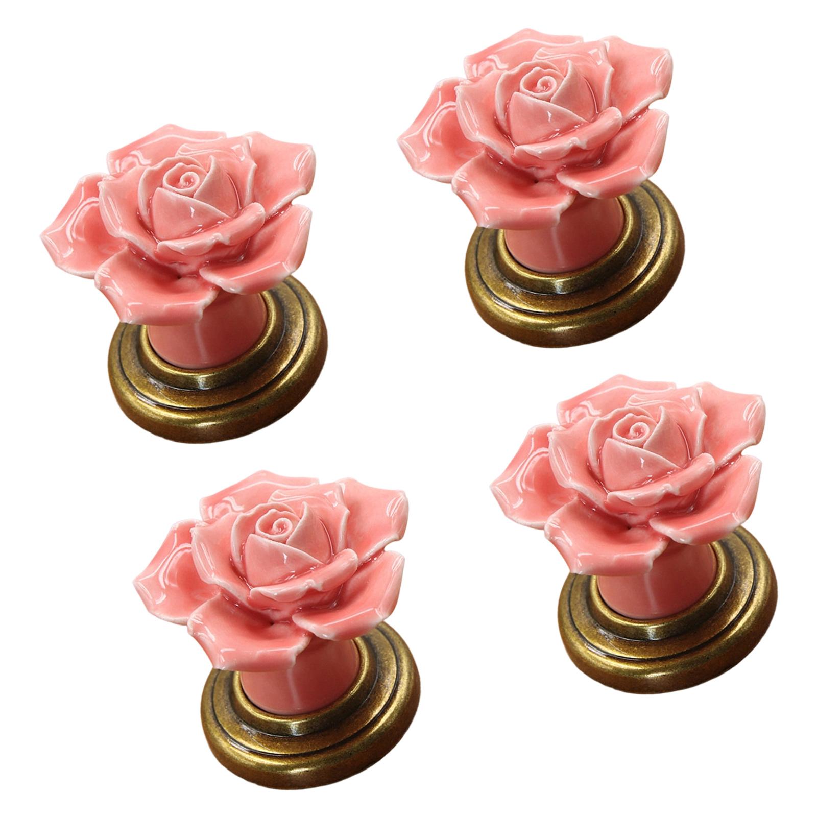 4 штуки Прочные керамические ручки для ящиков в форме цветка, фурнитура из цинкового сплава, простая установка для шкафов, мебели розовый
4 штуки Прочные керамические ручки для ящиков в форме цветка, фурнитура из цинкового сплава, простая установка для шкафов, мебели розовый