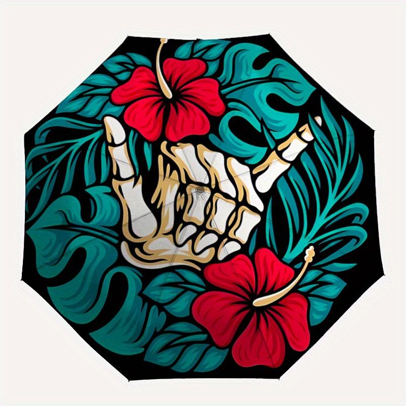 1pc Tropical Skeleton Hand Umbrella - 8-Rib Automatic Open/Close, Fashionable Compact Umbrella for Outdoor Adventures yy250813164
1pc Tropical Skeleton Hand Umbrella - 8-Rib Automatic Open/Close, Fashionable Compact Umbrella for Outdoor Adventures yy250813164