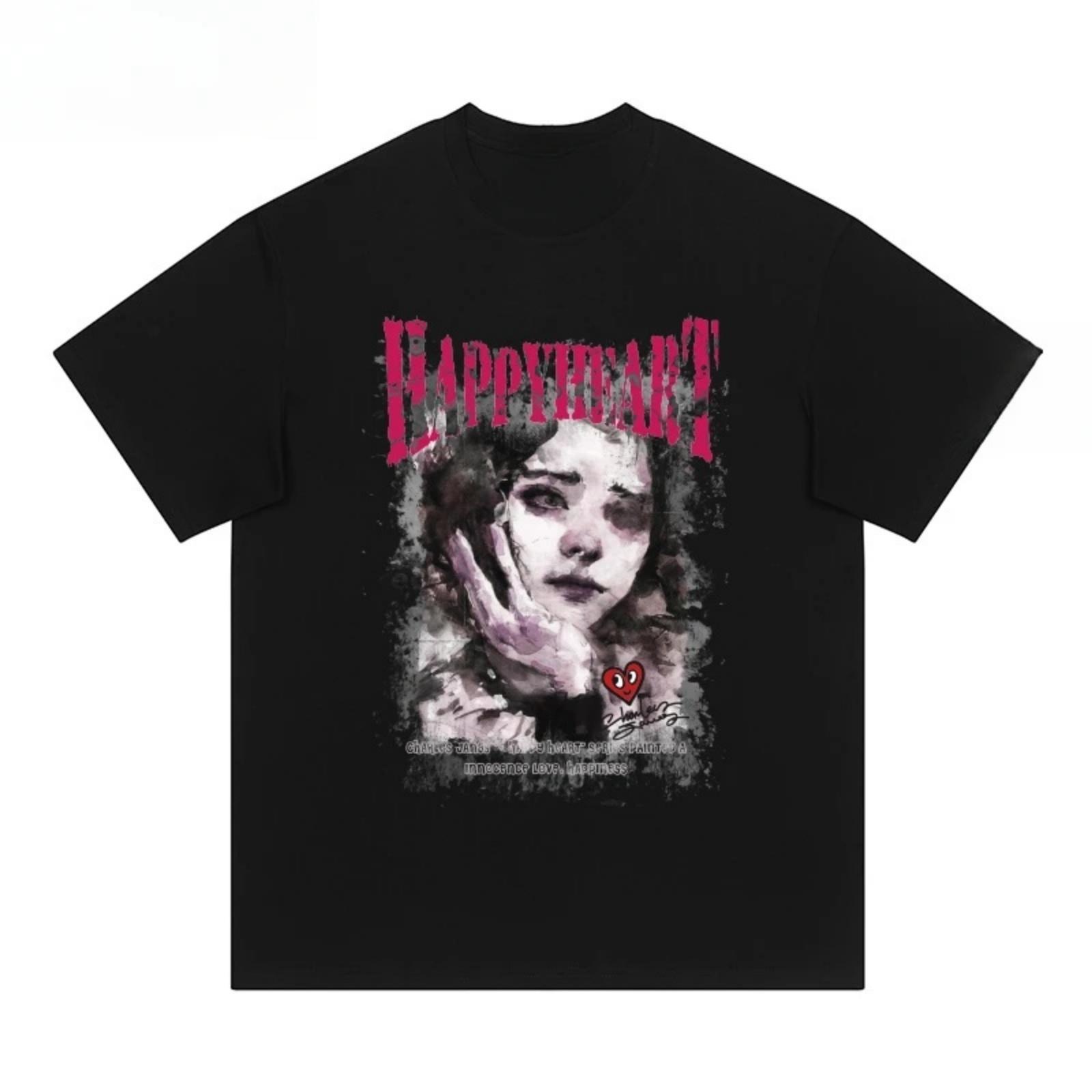 25 Summer fashion Heart American character oil painting style pure cotton loose short sleeve T-shirt men and women summer couple XXXXXL різнокольоровий
25 Summer fashion Heart American character oil painting style pure cotton loose short sleeve T-shirt men and women summer couple XXXXXL різнокольоровий