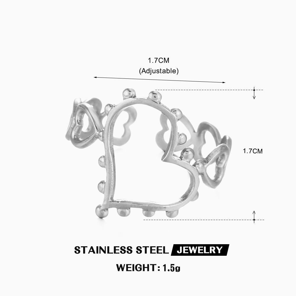 Stainless Steel 2 Colours Love Heart Hollow Ring For Women Casual Wedding Engagement Rings Zircon Gift resizable медный
Stainless Steel 2 Colours Love Heart Hollow Ring For Women Casual Wedding Engagement Rings Zircon Gift resizable медный