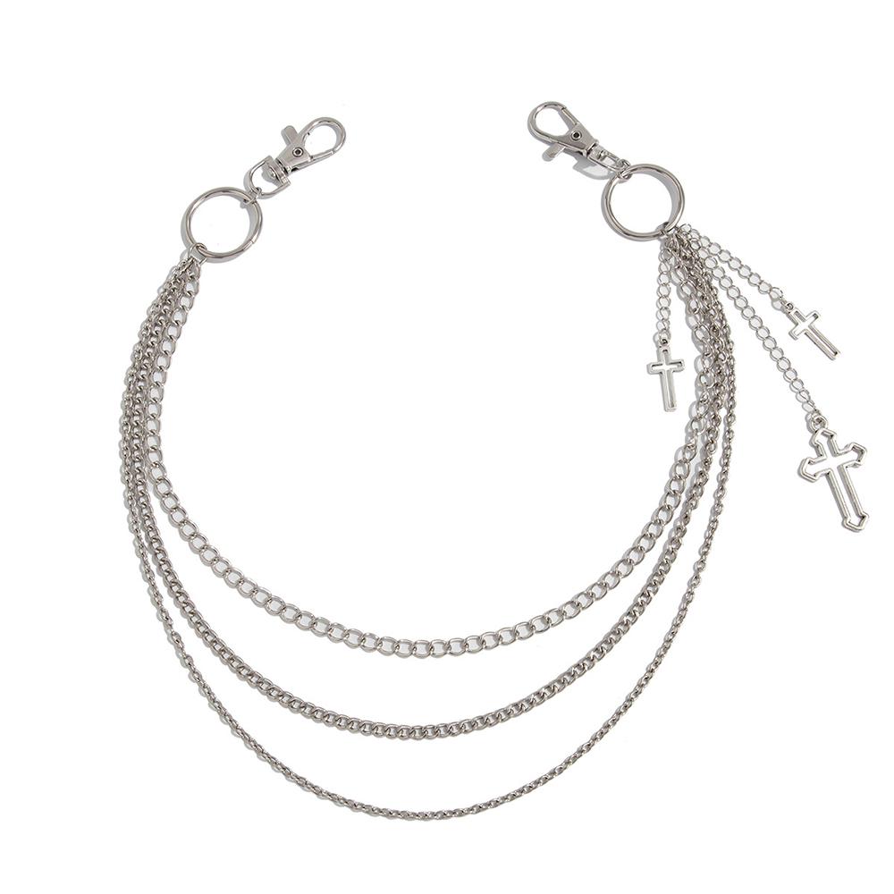 Punk Silver Color Multilayer Cross Pendant Pants Chain for Women Fashion Hip Hop Rock Jean Chain Waist Chain Decor Jewelry
Punk Silver Color Multilayer Cross Pendant Pants Chain for Women Fashion Hip Hop Rock Jean Chain Waist Chain Decor Jewelry