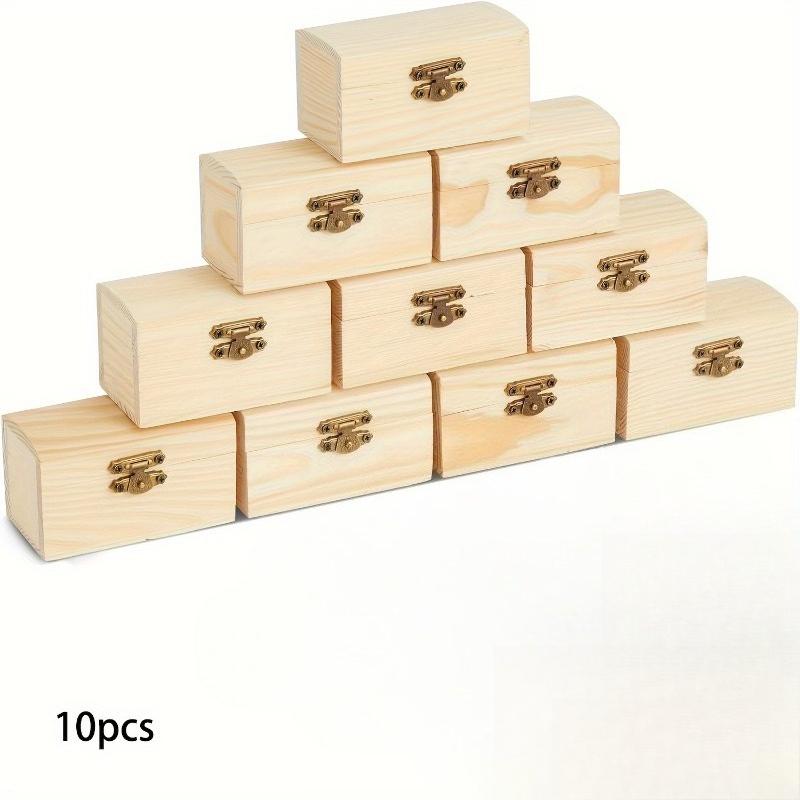 10pcs Mini Wooden Jewelry Boxes Secure Clasp Lids DIY Crafts Wood Packaging Box Drawing Ornaments Desktop Decoration Gift Boxes
10pcs Mini Wooden Jewelry Boxes Secure Clasp Lids DIY Crafts Wood Packaging Box Drawing Ornaments Desktop Decoration Gift Boxes