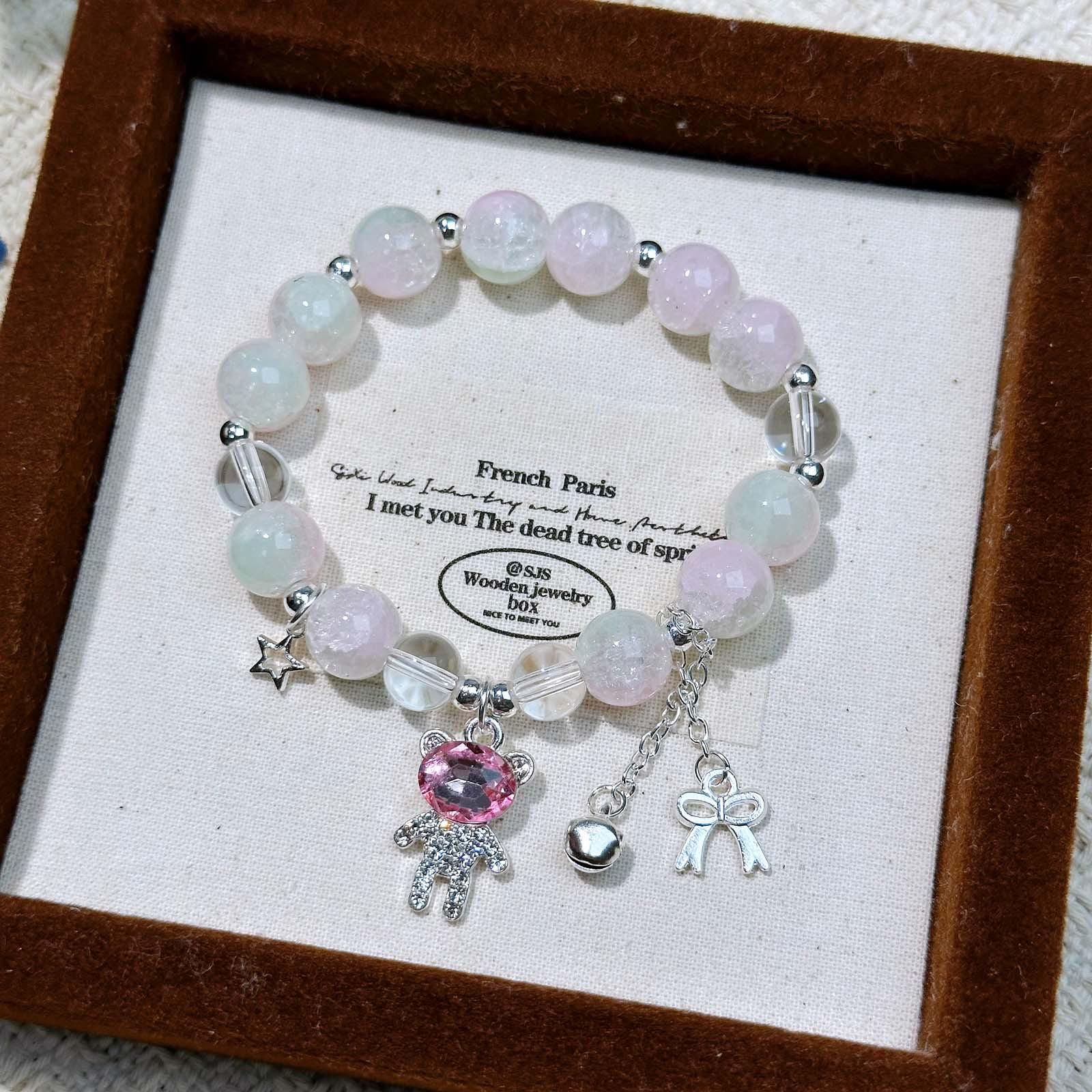 Little Bear Beaded Bracelet with Bells – Fresh, Sweet, Student Handcrafted Jewelry
Little Bear Beaded Bracelet with Bells – Fresh, Sweet, Student Handcrafted Jewelry