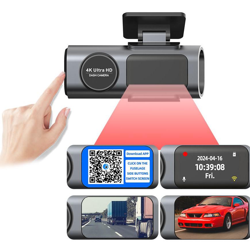 4K Ultra HD Dual Dash Cam with Front & Rear Cameras, Ultra-Wide Angle, Night Vision, GPS, and Parking Monitor. 4K Single Cam
4K Ultra HD Dual Dash Cam with Front & Rear Cameras, Ultra-Wide Angle, Night Vision, GPS, and Parking Monitor. 4K Single Cam