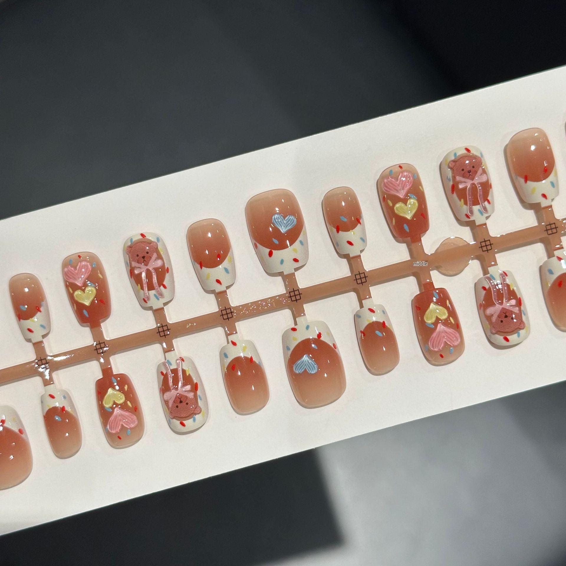 Resin Sweetheart Bear Polka Dot Bow Nails - Short Square, Cat Eye, Girly Heart Design. Perfect for Autumn/Winter!
Resin Sweetheart Bear Polka Dot Bow Nails - Short Square, Cat Eye, Girly Heart Design. Perfect for Autumn/Winter!