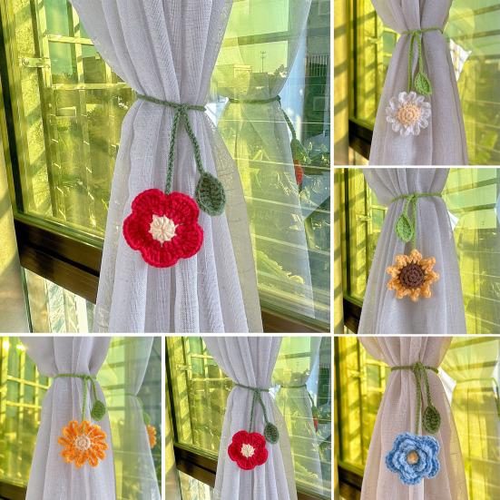 Flower Curtain Tiebacks Knitted Floral Curtain Strap for Curtains Drapes Handmade Crochet Flower Bookmark for Book Lovers C
Flower Curtain Tiebacks Knitted Floral Curtain Strap for Curtains Drapes Handmade Crochet Flower Bookmark for Book Lovers C