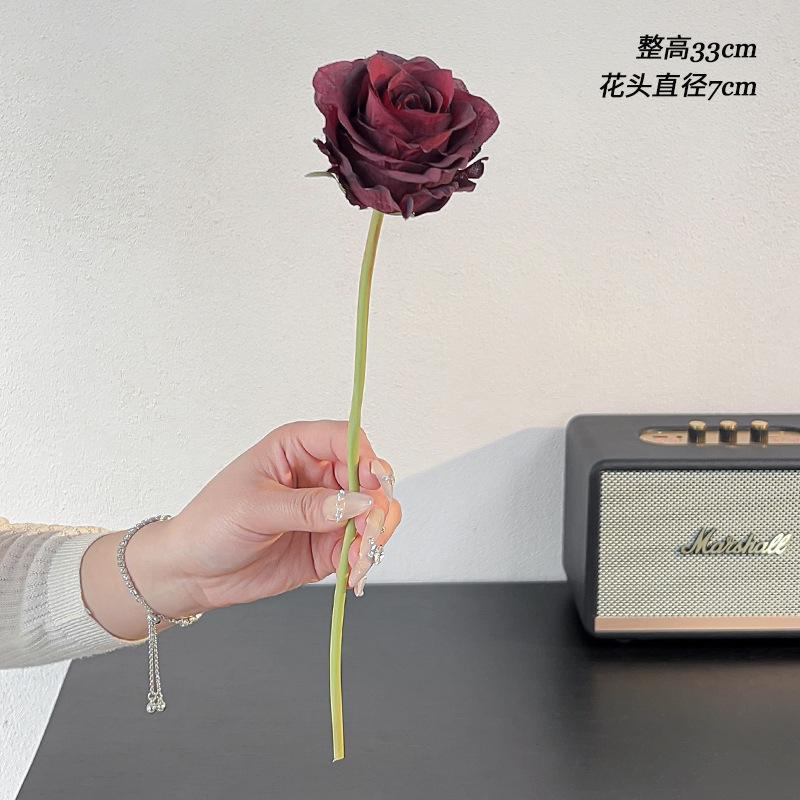 33cm Single Branch Aios Rose Simulation Flower Bridal Handheld Flower Home Decoration Birthday Festival Table Flower Wholesale 5pcs
33cm Single Branch Aios Rose Simulation Flower Bridal Handheld Flower Home Decoration Birthday Festival Table Flower Wholesale 5pcs