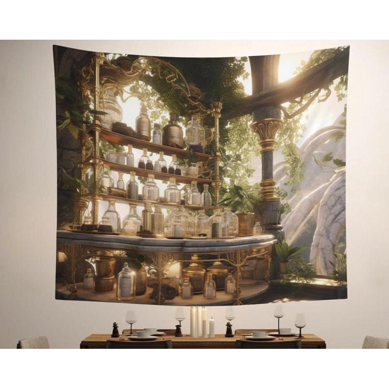 Fantasy Potion Rack tapestry 75x100 чорний
Fantasy Potion Rack tapestry 75x100 чорний