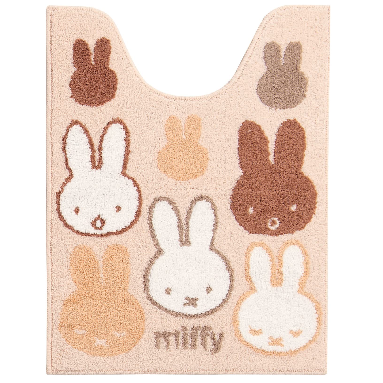 Senko Miffy Surprise Miffy Toilet Mat, Long, Approx. 80 x 60 cm, Beige, Character Animal Design, Miffy 65344
Senko Miffy Surprise Miffy Toilet Mat, Long, Approx. 80 x 60 cm, Beige, Character Animal Design, Miffy 65344