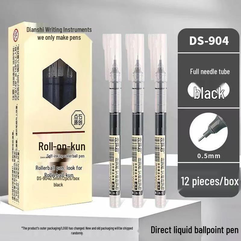 Roulette Ball DS-904 Self-Controlling Ink Rollerball Pen, Large Capacity, Quick-Drying, 0.5mm, for Students 0.5mm
Roulette Ball DS-904 Self-Controlling Ink Rollerball Pen, Large Capacity, Quick-Drying, 0.5mm, for Students 0.5mm