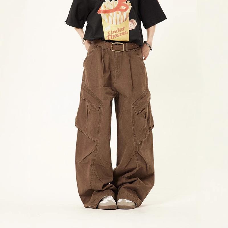 Unisex Retro Wash Multi-Pocket Loose-Fit Trousers - Autumn/Winter Casual Wide-Leg Style L
Unisex Retro Wash Multi-Pocket Loose-Fit Trousers - Autumn/Winter Casual Wide-Leg Style L