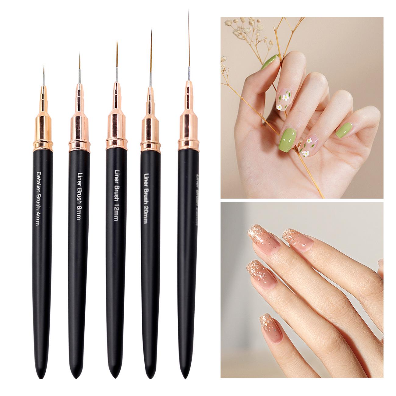 Набор металлических ручек для рисования линий на ногтях: Коллекция кистей 5/8/12/20/25 мм Black Single 8mm
Набор металлических ручек для рисования линий на ногтях: Коллекция кистей 5/8/12/20/25 мм Black Single 8mm