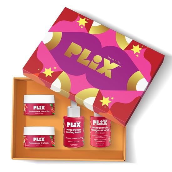 PLIX - THE PLANT FIX Pomegranate Luxe Skin Secrets Gift Box | Праздничный подарочный набор со скрабом для губ, маской для губ, пилинговым зельем | Для него и для нее
PLIX - THE PLANT FIX Pomegranate Luxe Skin Secrets Gift Box | Праздничный подарочный набор со скрабом для губ, маской для губ, пилинговым зельем | Для него и для нее