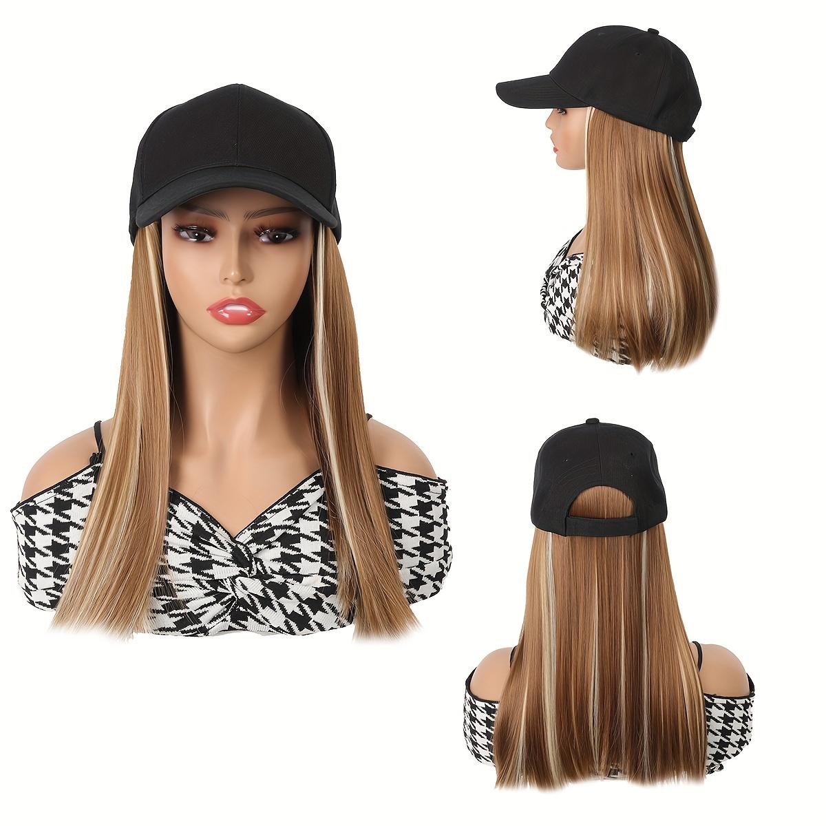 Элегантная женская черная бейсболка с регулируемым париком - длинные прямые синтетические волосы, цельная
Элегантная женская черная бейсболка с регулируемым париком - длинные прямые синтетические волосы, цельная
