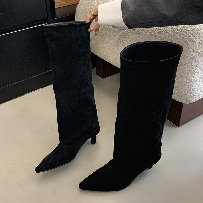 Pesstwei Street Style Pointed Toe Knee-High Boots Women Low Heels Shoes Female Long Booties 2026 Winter Zapatos De Mujer 35 чёрный
Pesstwei Street Style Pointed Toe Knee-High Boots Women Low Heels Shoes Female Long Booties 2026 Winter Zapatos De Mujer 35 чёрный