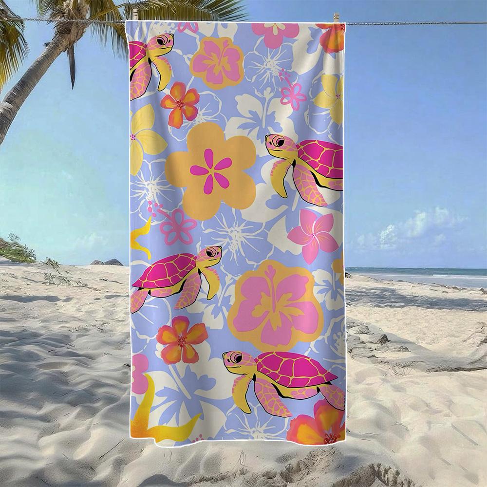 Crab & Sea Turtle Tropical Marine Beach Towel, Soft Quick-Drying, Perfect For Portable Outdoor Travel, Camping And Summer Beach W40*H60(CM)
Crab & Sea Turtle Tropical Marine Beach Towel, Soft Quick-Drying, Perfect For Portable Outdoor Travel, Camping And Summer Beach W40*H60(CM)