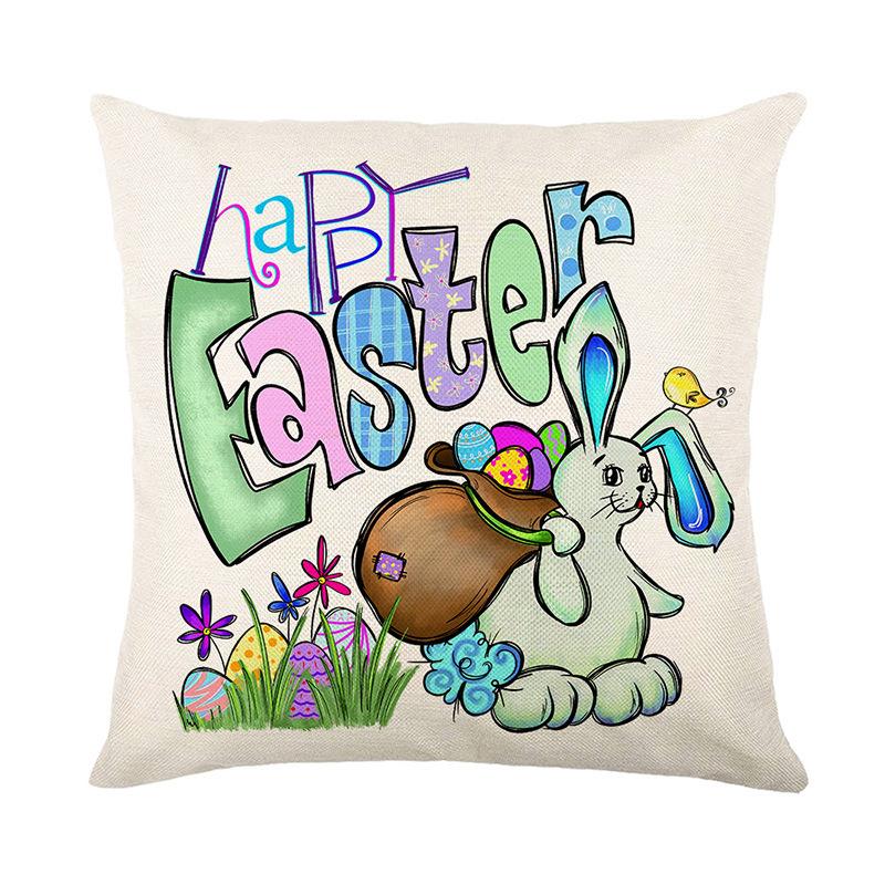 Green Easter Pillow Cover Flowers Rabbit Printed Linen Pillow Home Nordic Festival Cushion Cover Premium Durable 45 * 45Cm without pillow core
Green Easter Pillow Cover Flowers Rabbit Printed Linen Pillow Home Nordic Festival Cushion Cover Premium Durable 45 * 45Cm without pillow core