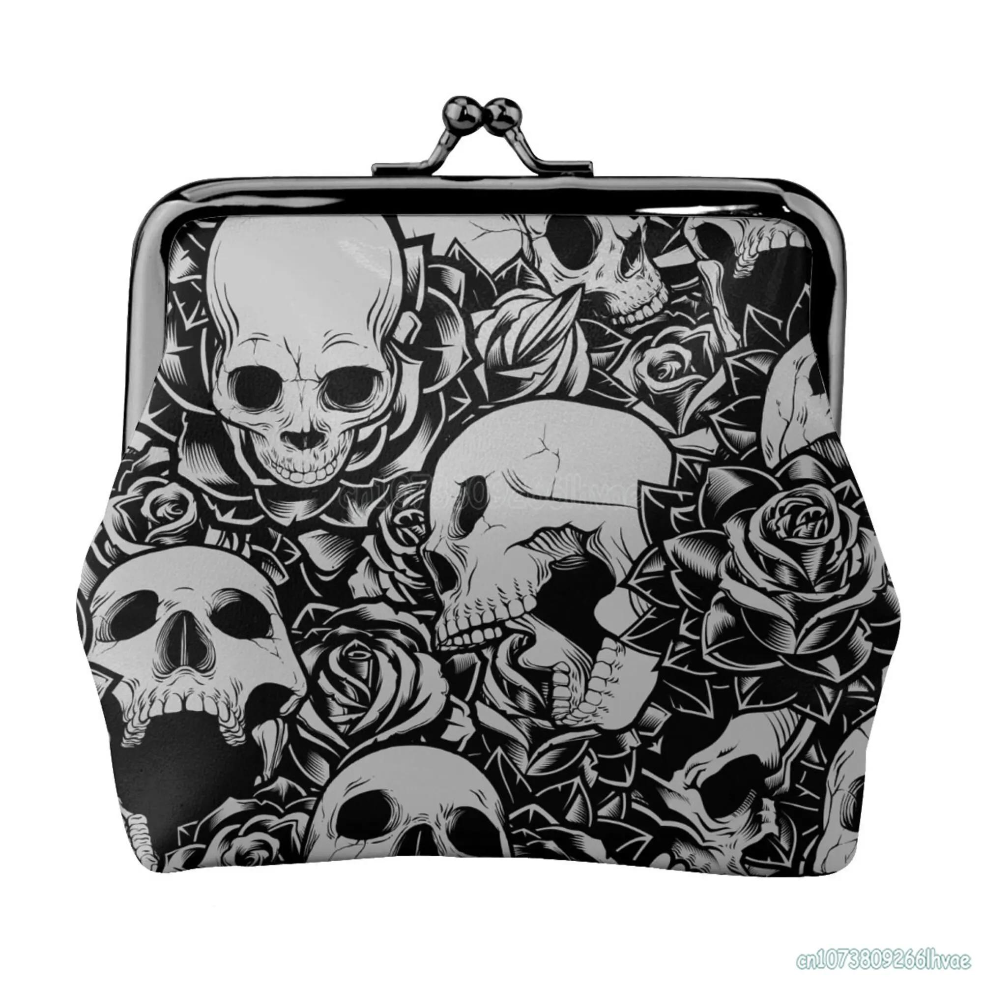 Magic Skulls Goth Pattern Leather Coin Purse Small Kiss-Lock Change Pouch Clasp Closure Buckle Wallet for Women Girl Gift
Magic Skulls Goth Pattern Leather Coin Purse Small Kiss-Lock Change Pouch Clasp Closure Buckle Wallet for Women Girl Gift