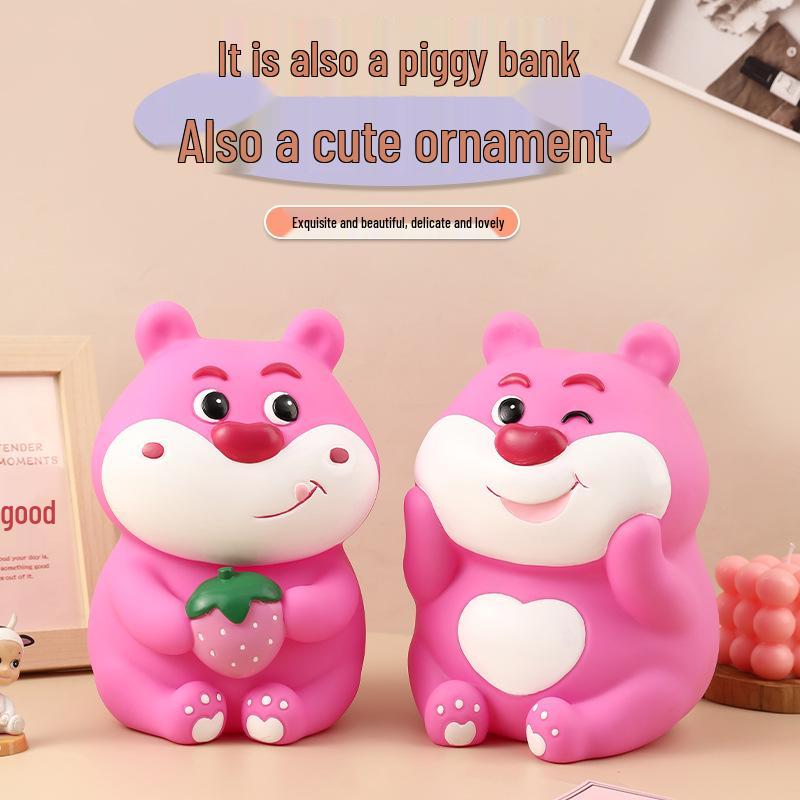 Strawberry Bear Piggy Bank: New Model for Kids (Ages 3-10) to Encourage Saving Habits.
Strawberry Bear Piggy Bank: New Model for Kids (Ages 3-10) to Encourage Saving Habits.