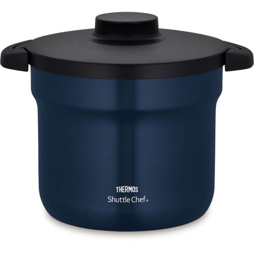 Thermos Vacuum Heat Insulation Cooker Shuttle Chef 4.3L (For 4 to 6 People) Navy Cera Protect Coat KBJ-4502 NVY
Thermos Vacuum Heat Insulation Cooker Shuttle Chef 4.3L (For 4 to 6 People) Navy Cera Protect Coat KBJ-4502 NVY