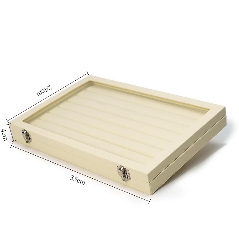 Exquisite Leather Jewelry Organizer Box Large Capacity Rings Storage Case Transparent Necklace Display Boxes Eardrop Ring Cases
Exquisite Leather Jewelry Organizer Box Large Capacity Rings Storage Case Transparent Necklace Display Boxes Eardrop Ring Cases