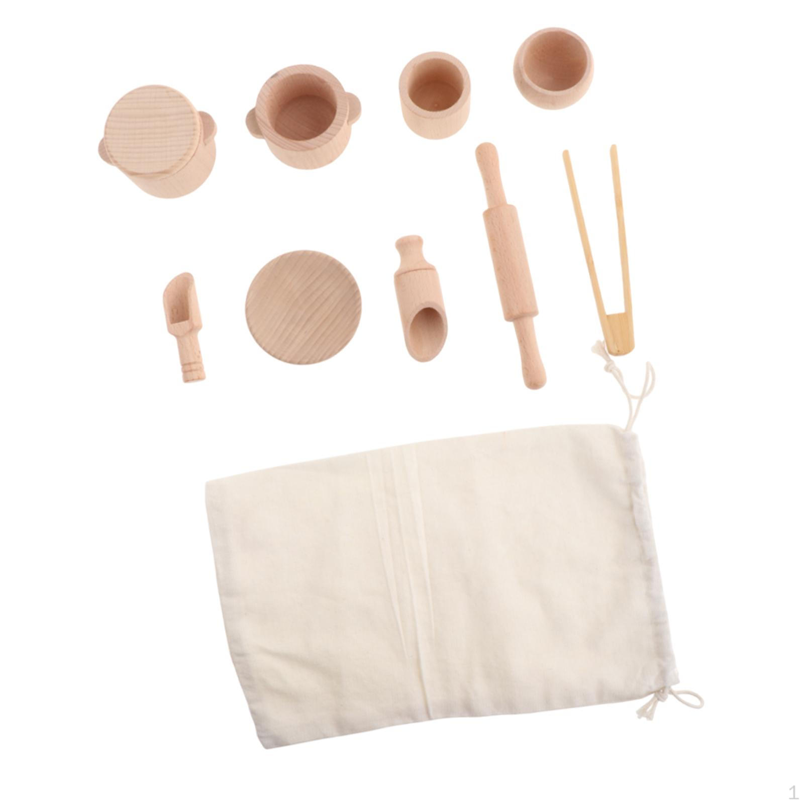 Sensory Bin Tools Wooden Scoop and Tongs with Bag Pretend Play Dish Toy for Party
Sensory Bin Tools Wooden Scoop and Tongs with Bag Pretend Play Dish Toy for Party